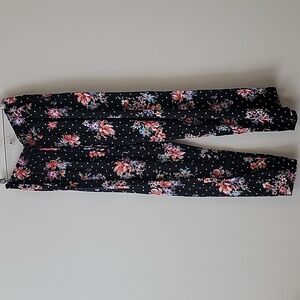 Joe Benbasset Black Floral Pants